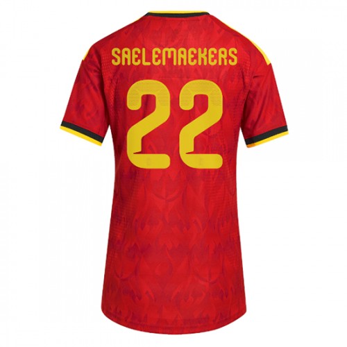 Stroje piłkarskie Belgia Alexis Saelemaekers #22 Koszulka Podstawowej dla damskie MŚ 2026 Krótki Rękaw